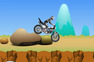 试验设置与一辆摩托车